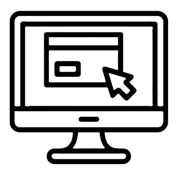 icône représentant un site web accessible depuis un écran d'ordinateur